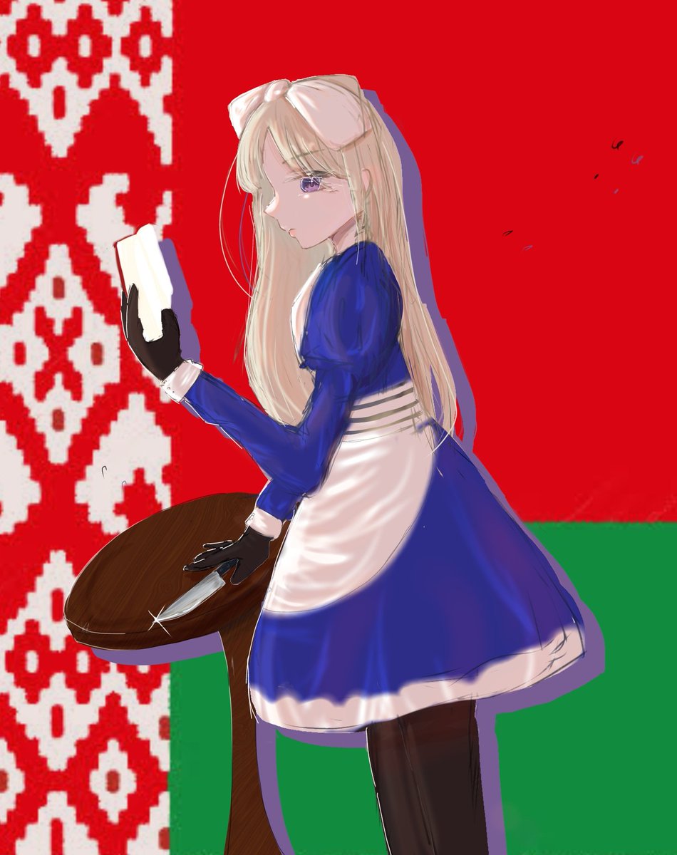 waterflearabbit's tweet photo. ベラ嬢描きました🇧🇾
 #aph  #ヘタリア https://t.co/zFfor8O9k9
