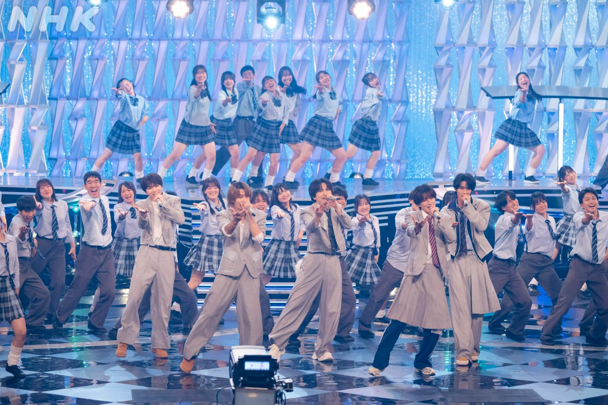 nhk_kouhaku's tweet photo. NHK夏の音楽祭 
#うたであえたら 2026🎵
🩵 NOW ON AIR 🩵

🎤#MILK × 武南高校ダンス部
「アオノオト」

🔽ここからすぐに見られます
https://t.co/lWqinT3aX1

10代の皆さんを中心に
最多のリクエストが寄せられた青春ソング🌤️

武南高校ダンス部と100人コラボ🕺
終わらない青春を一緒に✨️ https://t.co/8ohl2wvwZh
