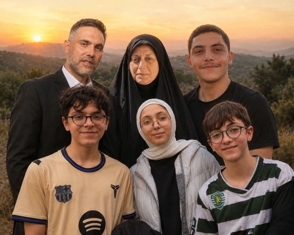 sahouraxo's tweet photo. Israel just wiped out this entire family today in Ansar, South Lebanon.

They dropped a bomb on their home while they were sleeping, massacring a father, a mother, and their 4 children.

Ceasefire? What ceasefire? https://t.co/tqaQBSqRAM
