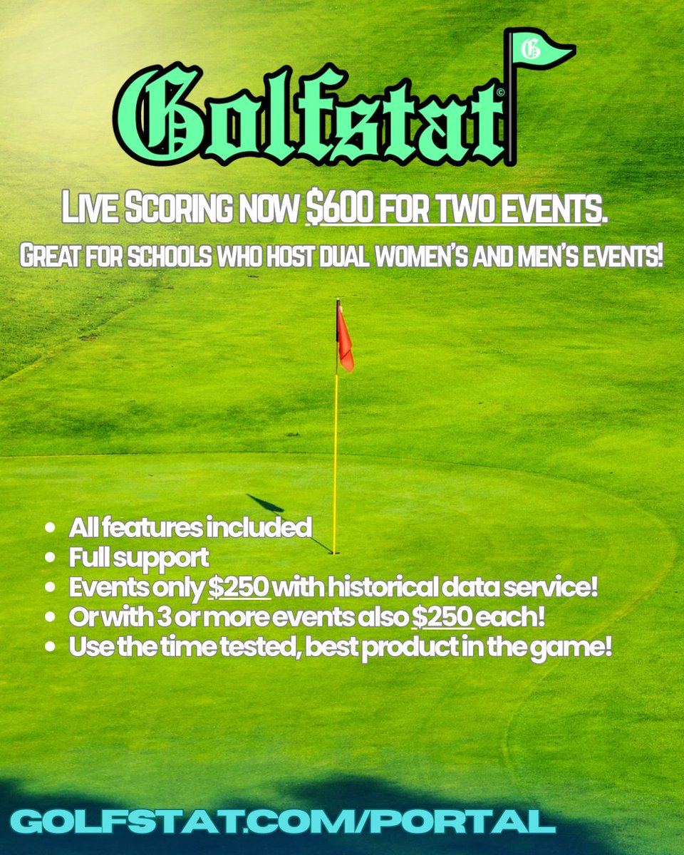 Golfstat's tweet photo. New for the 2026-27 season!  And some exciting new announcements coming soon from #Golfstat! https://t.co/pT7SPzpnUW