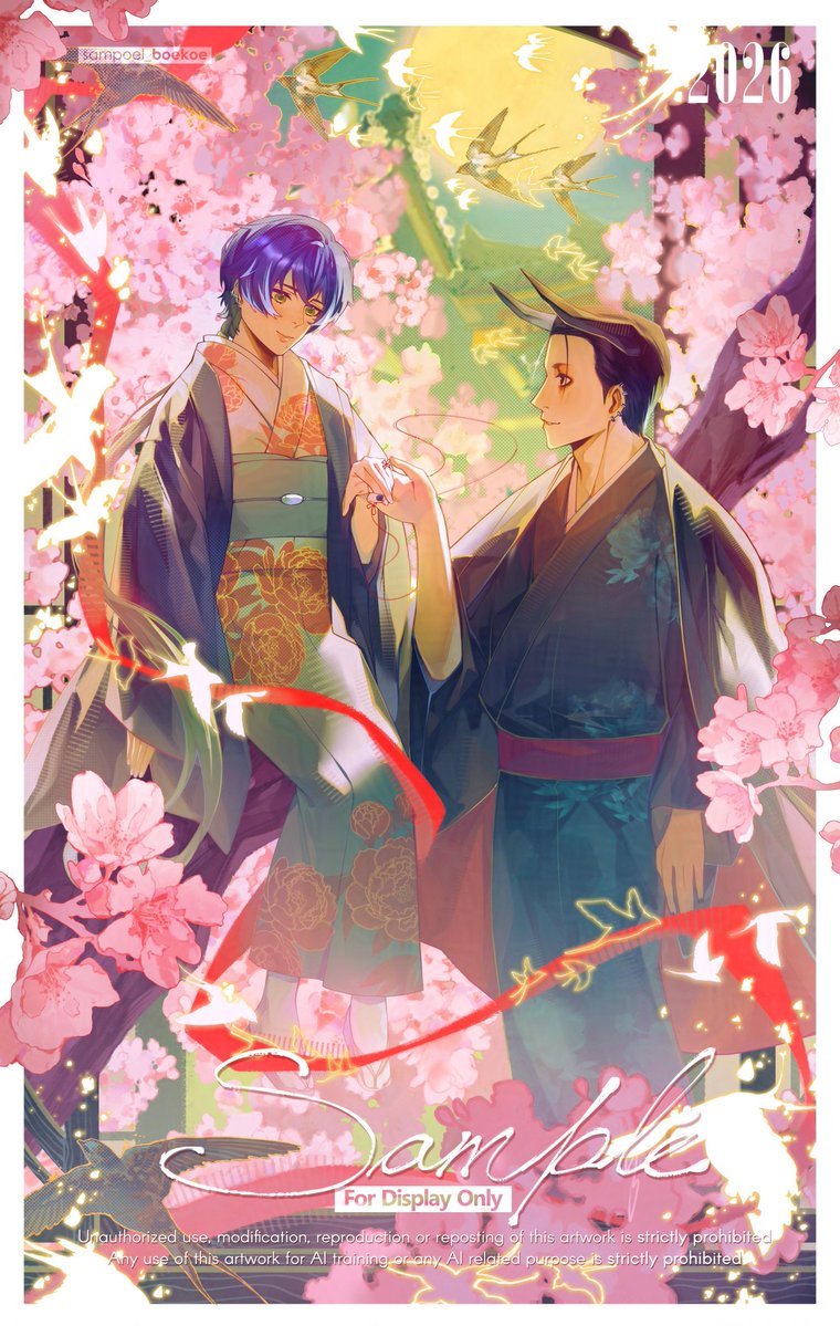 sampoel_boekoe's tweet photo. [[Yume]]
[Amagi x Harumi] | 🌕🍒
.
.
“Your gaze stirs a feeling I have never known before. Could there truly be something else in my heart besides this hunger for the weak?” 🌕

#magiharu #yumelokalgallery https://t.co/NWw0QsYjVw