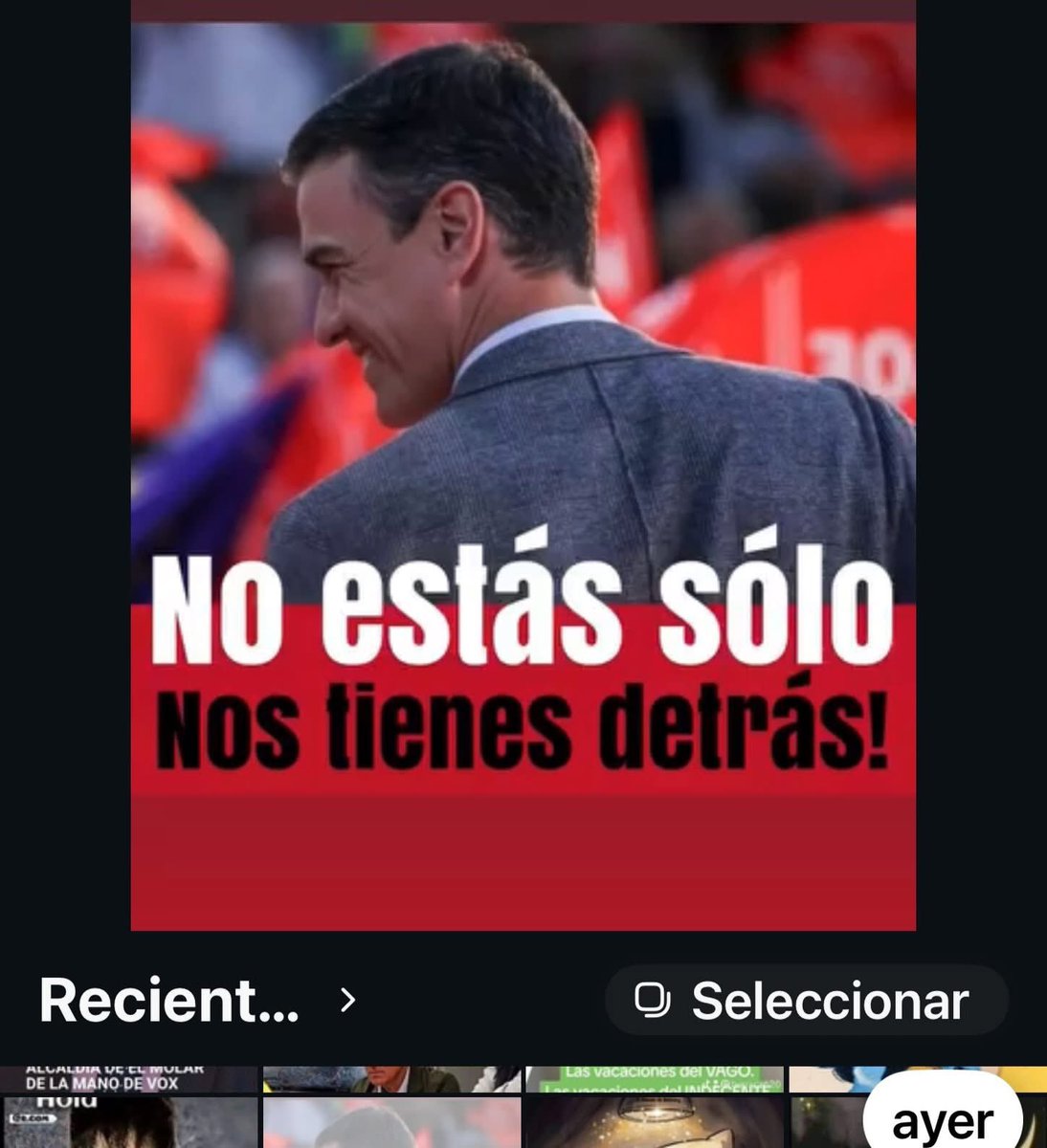 GanaElPSOE's tweet photo. #YoConPedro https://t.co/D0DmRN6YHF