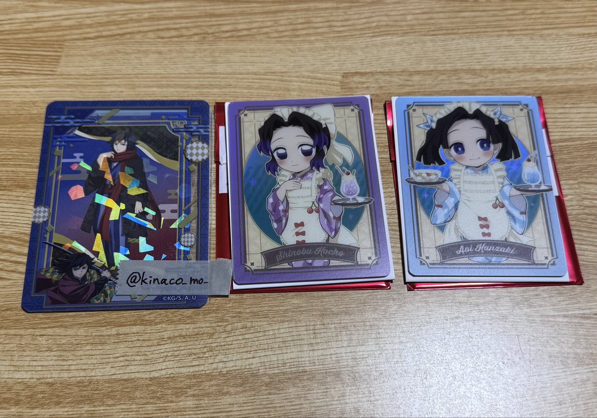 kinaco_mo_'s tweet photo. 【交換】鬼滅の刃 ufotable cafe クリームソーダパーラー ランダムメニュー風カード

譲：しのぶ、アオイ

求：蜜璃、義勇

新宿秋葉原中野等の都内手渡し希望です。
どうぞよろしくお願いいたします🙇‍♀️ https://t.co/gnFlGkyacp