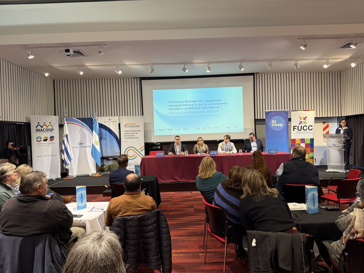 Cudecoop_uy's tweet photo. Más de 150 personas participan de la Primera Ronda de Negocios de la Economía Social y Solidaria del Litoral @FUCCUruguay https://t.co/GXgScKgV5r