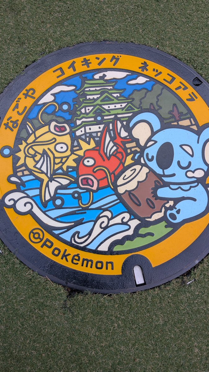 bronco_TE's tweet photo. マンホール、コイキングだったの今まで気がつかなかったよ！ https://t.co/ZkLtZy4hwq