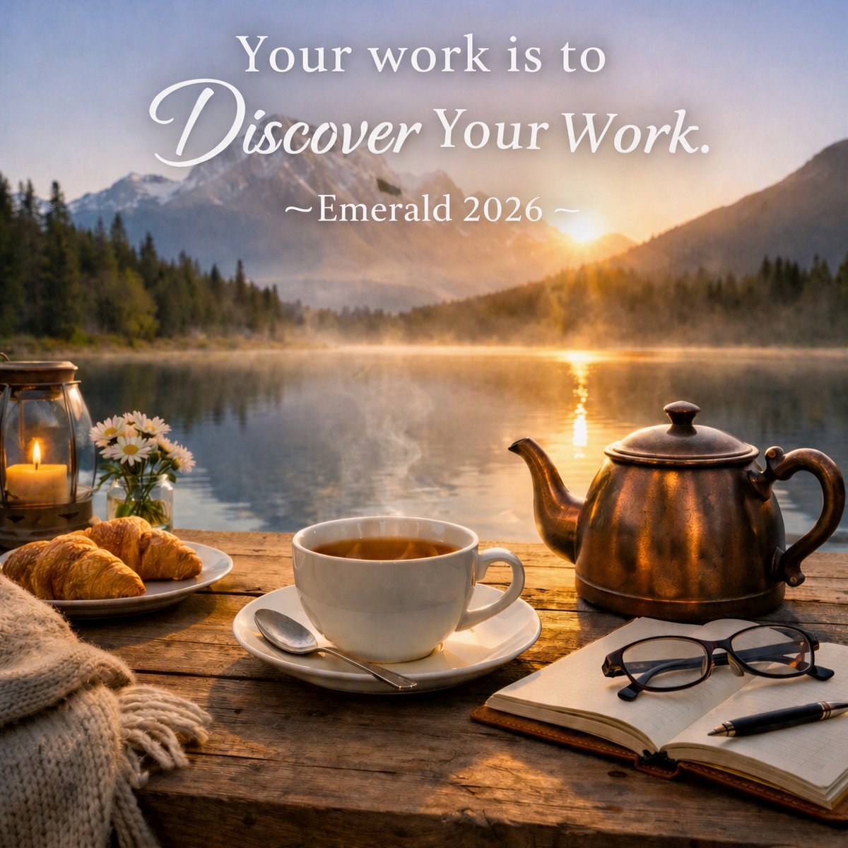 EmeraldPoker's tweet photo. Morning light finds its way through stillness.
A quiet cup, a calm lake, and the reminder that purpose isn’t rushed — it’s discovered.
#MorningReflection #CreativeJourney #MindfulnessMatters https://t.co/gxNmMNDMui
