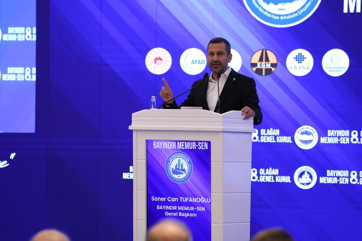 edipuzen's tweet photo. “Mühendislik Meslek Kanunu”

Bayındır Memur-Sen 8. Olağan Genel Kurulu’nu gerçekleştirdi.

Bayındır Memur-Sen Genel Başkanı Soner Can Tufanoğlu yaptığı konuşmada mühendislik meslek kanununun çıkarılmasını istedi.

Başlıca talepleri şöyle:

1.Dereceye 3600 ek gösterge verilmesi, vergi diliminin yüzde 15’e sabitlenmesi, tapuda tek unvan verilmesi.

Kamuda ücret adaletsizliğini de çözeceklerini vurguladı. @sonertufanoglu @BayndrMemurSen