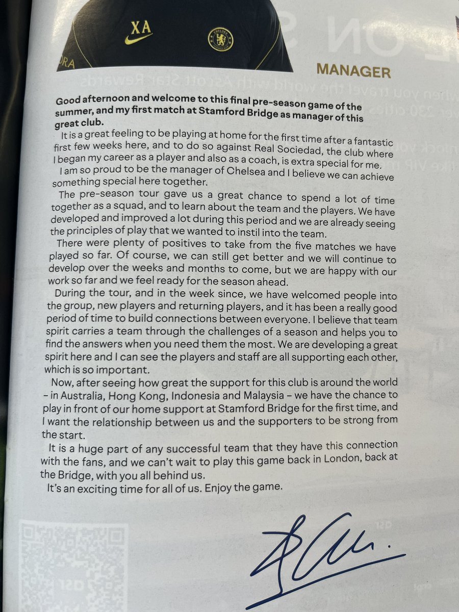 NizaarKinsella's tweet photo. Xabi Alonso programme notes 👇 https://t.co/LKYLqs5SWo