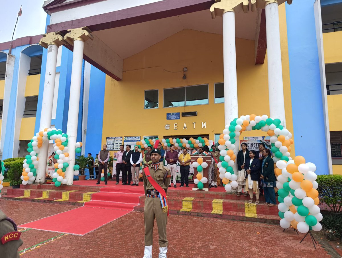 EgiEinstein's tweet photo. Happy 80th Independence Day! 📷
Einstein Academy of Technology and Management (EATM) wishes everyone a proud and patriotic Independence Day.

#EATM #IndependenceDay2026 #80thIndependenceDay #15August #ViksitBharat #ProudIndian #JaiHind https://t.co/9pvZkblABI