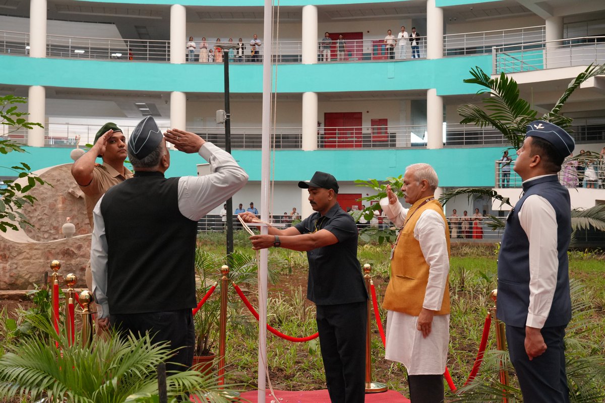 iitdhrwd's tweet photo. 80th Independence Day Celebrations at IIT DHARWAD

IIT DHARWAD celebrated the 80th Independence Day of India on 15th August 2026 at the Central Learning Theatre (CLT) with a spirit of patriotism, unity, and national pride.

The celebrations commenced with the flag hoisting by PROF. VenkappayyA R dEsAi, Director, IIT DHARWAD, followed by the National Anthem.

Addressing the gathering, PROF. VenkappayyA R. dEsAi, Director, IIT DHARWAD, extended his best wishes on the occasion and shared several messages with the campus community. He highlighted the inauguration of the Kendriya Vidyalaya IIT DHARWAD batch on the IIT DHARWAD campus and encouraged everyone to promote Sanskrit in everyday life by using simple greetings such as “Suprabhat” and “Dhanyawad.” He also informed the gathering about Bharatiya Traditional Knowledge Systems (BTKS 2026), scheduled for September 2026, and highlighted the importance of the Indian Knowledge System. Speaking about VRIKSHA NAKSHATRA, he explained the significance of trees, planetary positions, and their importance to the environment. Addressing the Kendriya Vidyalaya teachers and parents, he encouraged them to nurture good habits among children and foster a culture of cleanliness from an early age.   

The programme featured inspiring speeches by IIT DHARWAD and Kendriya Vidyalaya IIT DHARWAD students in Kannada, Hindi and English, followed by patriotic songs by the Rhapsody Club, IIT DHARWAD.

The celebrations also included a fancy dress presentation by Class 1 and Class 2 students of Kendriya Vidyalaya IITDHARWAD, an individual classical dance performance and vibrant patriotic and group dance performances by students of Kendriya Vidyalaya IIT DHARWAD and the Sapphire Club, IIT DHARWAD.

The celebrations brought together IIT DHARWAD faculty members, students and staff, along with Kendriya Vidyalaya IIT DHARWAD teachers, children and parents, in a memorable tribute to the spirit of freedom and the nation. 

Jai Hind!

#IITDharwad #IndependenceDay2026 #80thIndependenceDay #JaiHind #AzadiKaAmritMahotsav #Patriotism #NationBuilding #CampusLife #KendriyaVidyalaya #StudentLife
