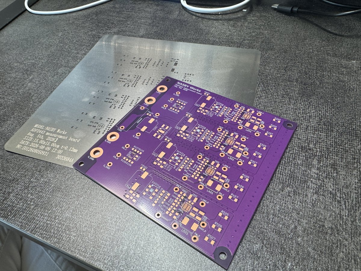 NASBY_Works's tweet photo. 基板が届いた https://t.co/8FiLWJKrXp
