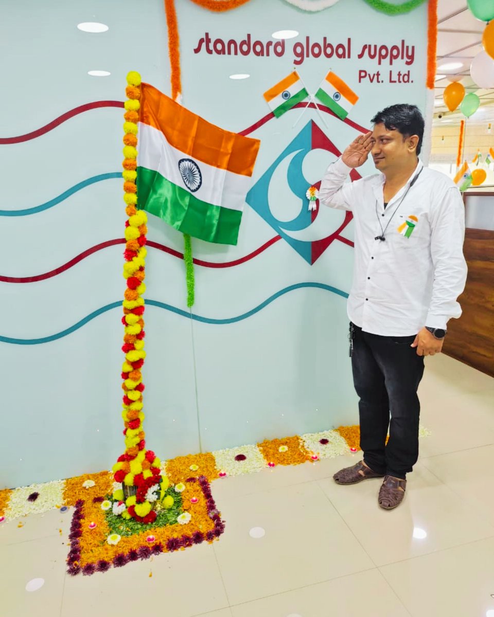 pumpsglobal's tweet photo. 🇮🇳 Proudly celebrating India's 80th Independence Day at Standard Global Supply Pvt. Ltd., Pune!

Honouring our nation's journey, the spirit of unity, and looking ahead with pride &amp; purpose.

Happy Independence Day!

#IndependenceDay #IndiaAt80 #StandardGroup #TeamStandard https://t.co/Xn6D5nFHPJ