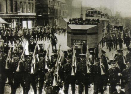 wrkclasshistory's tweet photo. #OtD 15 Aug 1911 prison vans transporting 90 people convicted for involvement in the Liverpool strikes to jail were attacked. A stand-off resulted in two deaths, after the soldiers escorting the vans opened fire on a crowd throwing bottles and bricks https://t.co/G7oTUAQoMp https://t.co/Ooe7BWTQQG