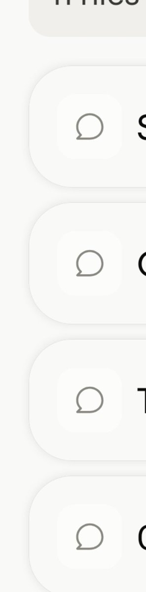 mobinaut's tweet photo. @AnthropicAI Hi team.  quick comment on the updated mobile app UI... ait may look good that you added the speech bubbles but the space, padding etc took away usability. it's hard to see the titles now of more than 3 words. Not good not good.👎👎👎 https://t.co/3Nr6ugVlY1