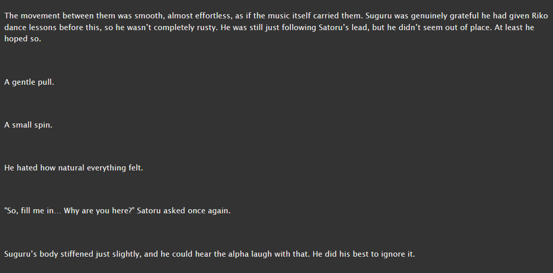 RominaSheik's tweet photo. The update is finally here! Here’s a little sneak peek from the chapter! (´꒳`)♡
I’m not posting the link because I have a feeling my last X account got banned for posting links LMAO :( 
The fic is: The Omega and The Prince
@stsgbigbang2k25 
#JujutsuKaisen #Satosugu https://t.co/z7YjTa4MSP