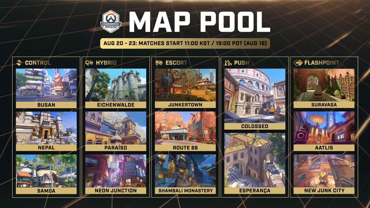 OW_Esports's tweet photo. 3 reworked maps have entered the pool? 👀 well, well, well...

#OWWC2026 Group Stage kicks off next week, how are we feeling about these maps? https://t.co/v4mmXai3Ax