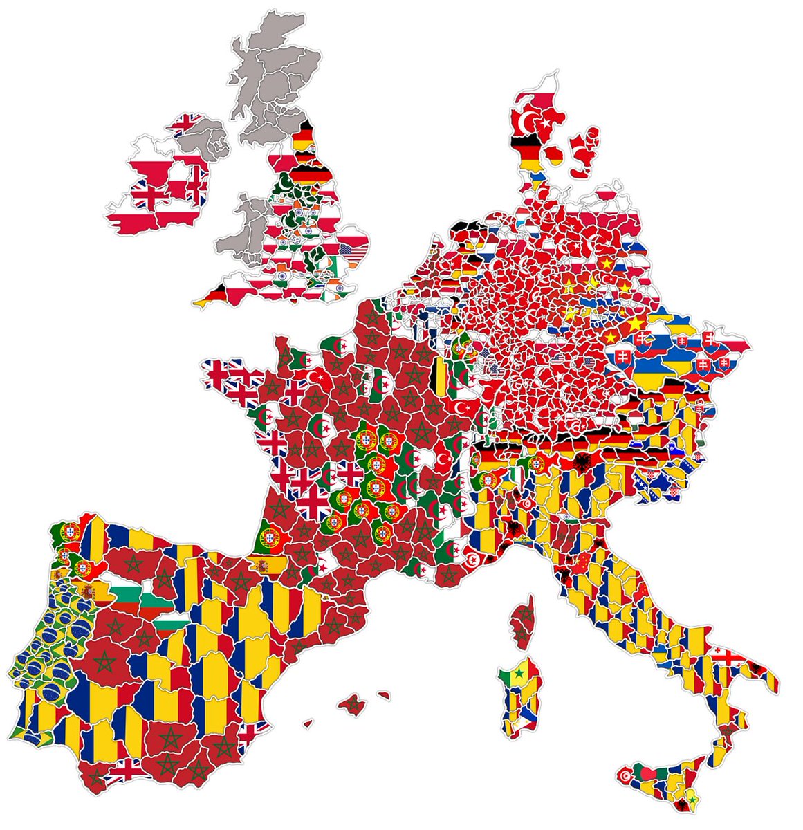 BrilliantMaps's tweet photo. Most Common Origin Country of Immigrants To Western Europe
More detailed maps of each country: https://t.co/20Wy1dDTka https://t.co/1He9p9wUBk