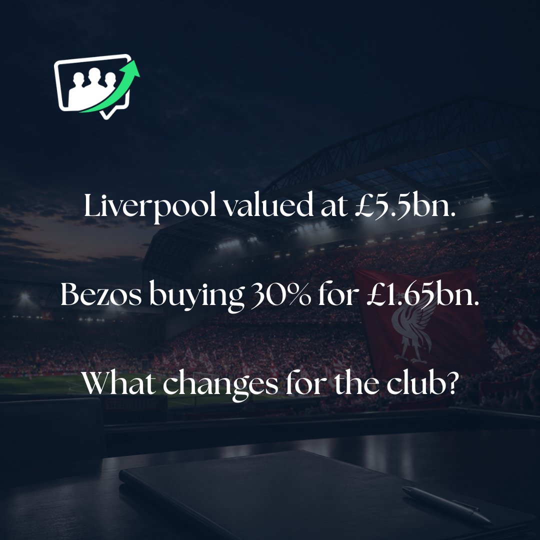 _Fan_Voice's tweet photo. Liverpool valued at £5.5bn.

What do you make to the potential purchase of 30% for £1.65bn.

Supporter Groups have asked for more details. But what are your thoughts?

#FanVoice #HaveYourSay #PremierLeague #EPL #LFC https://t.co/rXx1nUoSEs