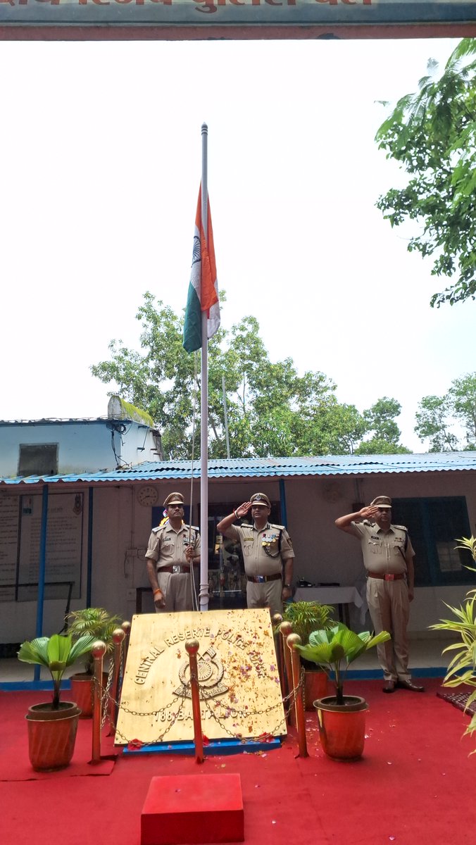 commandant188's tweet photo. Happy Independence Day. On the proud occasion of the 80th Independence Day, 188  Battalion, CRPF, proudly salutes the brave freedom fighters and the valiant soldiers who made the supreme sacrifice for our Motherland. @crpfindia  @cgsectorcrpf  @DigJagdalpur https://t.co/ZaV2sFAEKF