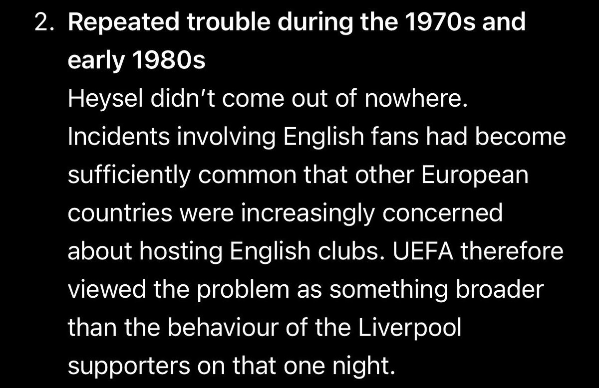 LfcShaunjudge's tweet photo. When other fans blame Liverpool solely for the ban in Europe show them this..

Educate them... https://t.co/dUcYpozxrz