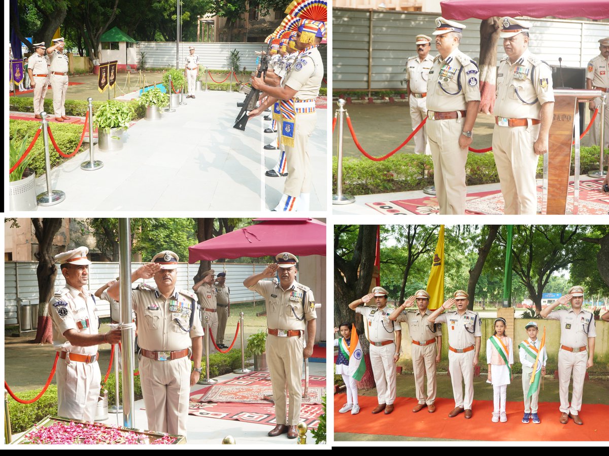 MeerutRapo's tweet photo. 80 वे स्वतंत्रता दिवस के पावन अवसर पर, श्री अरुण कुमार भारती,  पुलिस उप महानिरीक्षक द्वारा #RAPO कैंप परिसर में अधिकारियों एवं जवानों की उपस्थिति में ध्वजारोहण किया गया तथा मिष्ठान वितरण कर सभी जवानों को स्वतंत्रता दिवस की हार्दिक शुभकामनाएं दी गई। https://t.co/vpXdB7ow7H