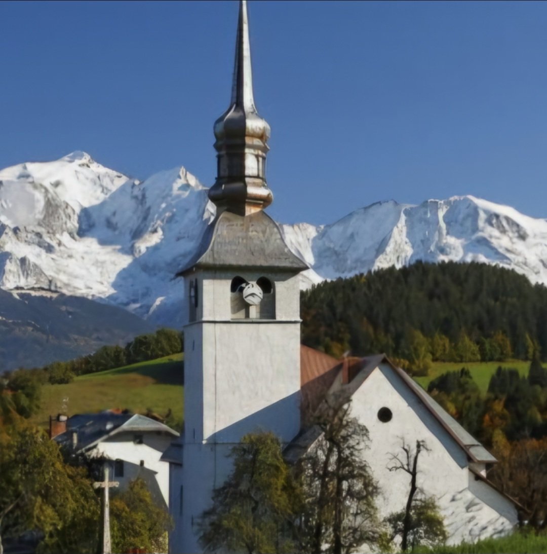 hodgetts_susan's tweet photo. The Church of Our Lady of the Assumption, erected 1781-1787, Cordon, Haute Savoie.
Snow-capped Mont Blanc towers in the background.
#SteepleSaturday #AssumptionDay #Cordon #MontBlanc
📷©️ Detail: Jean-Marc Barey https://t.co/kl1cEp04QZ