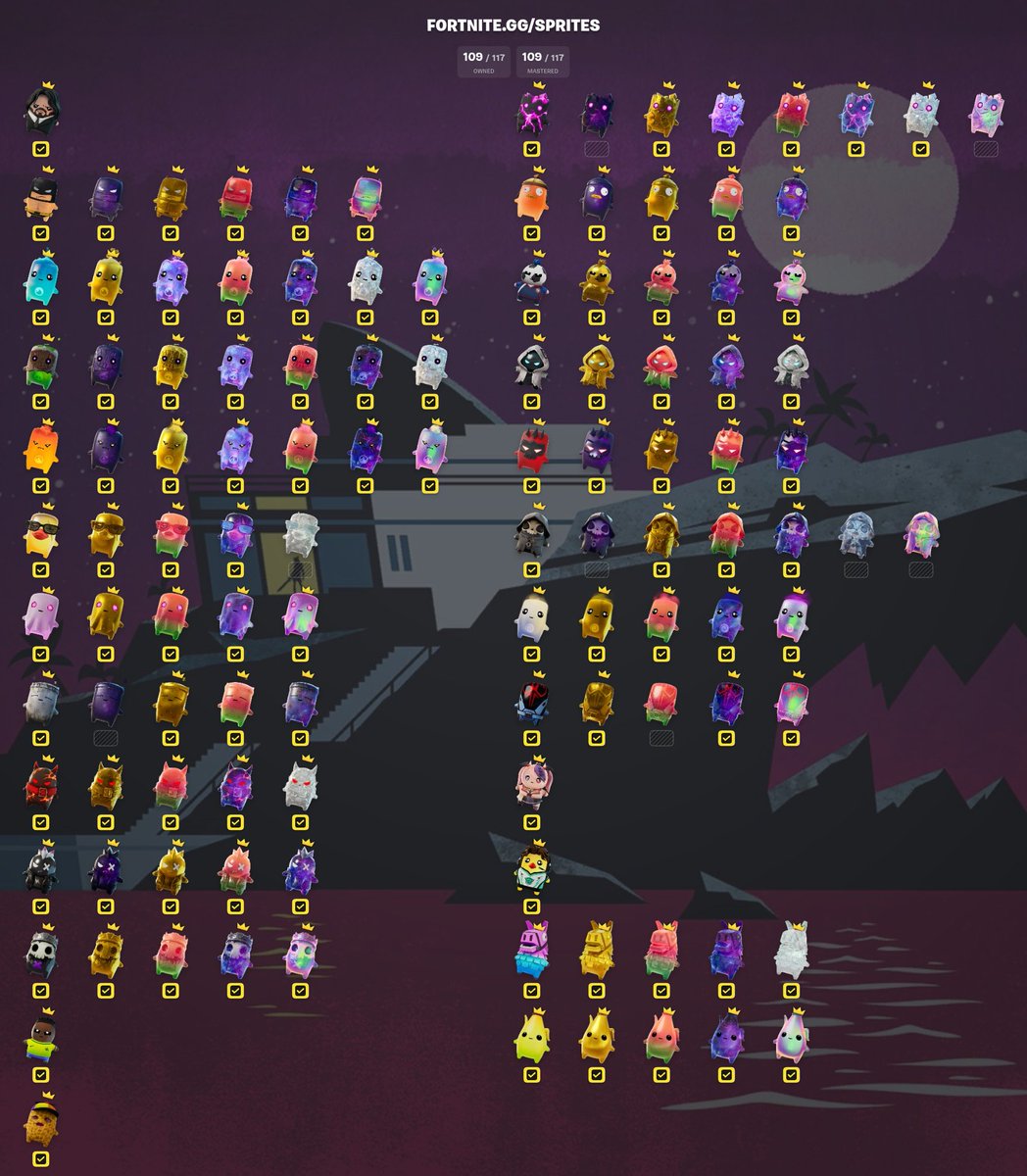 mafloshka's tweet photo. Now I only need 8 more sprites. If anyone can help or needs some themselves. https://t.co/7KduekGtMP