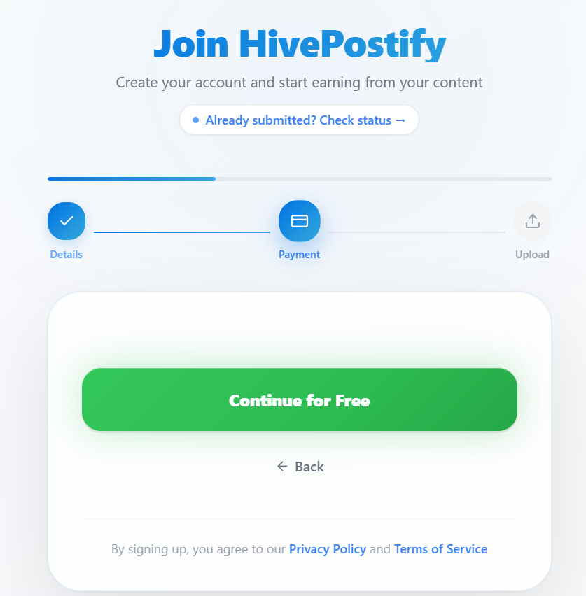 HivePostifyPk's tweet photo. 🎉 Official Announcement | HivePostify

HivePostify – Pakistan’s First Web3 Platform for Writers, Creators & Freelancers

Special Offer:  
From 15 August 2026 to 19 August 2026

✅ Completely Free Signup  
✅ All Blockchain Charges Covered by Platform  
✅ Zero Fees for All Users

No signup cost. No gas fees.  
Join now and start writing & earning on blockchain completely free during this period.

Visit the official platform:  
https://t.co/gJBaDNmdW8

Guided by Founder @iaftabirshad

#HivePostify #Web3Pakistan #FreeSignup #BlockchainFreelancing #WriteAndEarn #PakistanWeb3