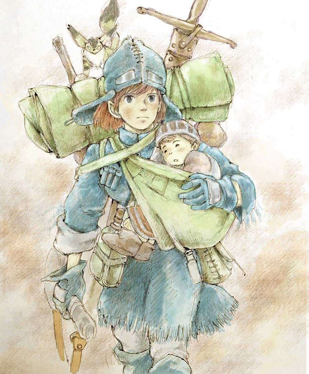 ecottyo's tweet photo. 宮崎さんの絵は表情の繊細さにドキッとさせられる。見ながら描いてもなかなか再現できません。

#風の谷のナウシカ
#宮崎駿 https://t.co/5k5JkhTvfM