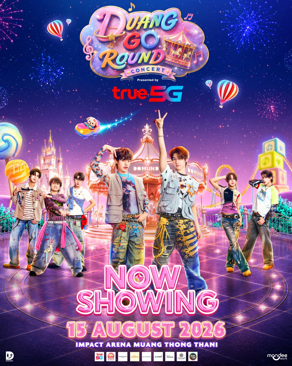 DomundiTV's tweet photo. 𝐃𝐔𝐀𝐍𝐆 𝐆𝐎 𝐑𝐎𝐔𝐍𝐃 𝐂𝐎𝐍𝐂𝐄𝐑𝐓 Presented by True5G 🎪✨

Now Showing❗️

สวนสนุกเปิดทำการแล้ว! 🎠🎡🎟️ มาร่วมสนุกและเก็บทุกโมเมนต์ไปกับแก๊งด้วงด้วยกันนะคะ 💞🥳

LIVE STREAMING TICKETS
🎫 : https://t.co/yjEOc9F2HX

DUANG GO ROUND DAY1
#DuangConcertDay1 https://t.co/fOoWLn9CSP