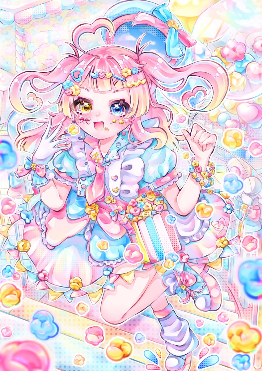 0_reno_xx's tweet photo. 🍿はっぴ〜ぽっぷ！🎀
 #創作イラスト https://t.co/2FaNGAoMGc