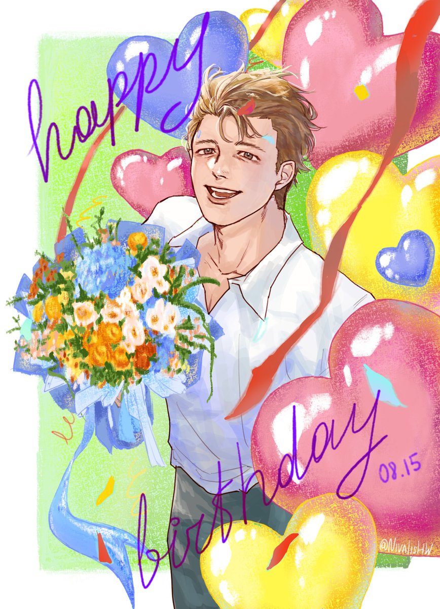 NivalisHW's tweet photo. Happy Birthday, Connor, our favorite android!! 🥳
Happy  activation day🐕⭕
Hopefully, Hank didn't forget the cake.
#DetroitBecomeHuman #Connor #ConnorBirthday #DBHfanart https://t.co/3E07qR08F7