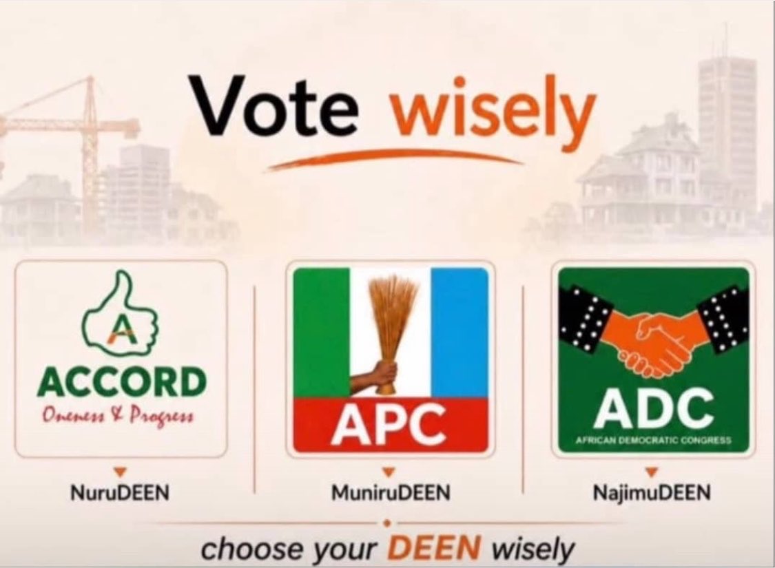 Toshotoposh's tweet photo. In this Osun Election, you can choose your Deen and vote for Nurudeen, sha no vote vote DeenDeenreen 😂 https://t.co/C1pQDzeGmR