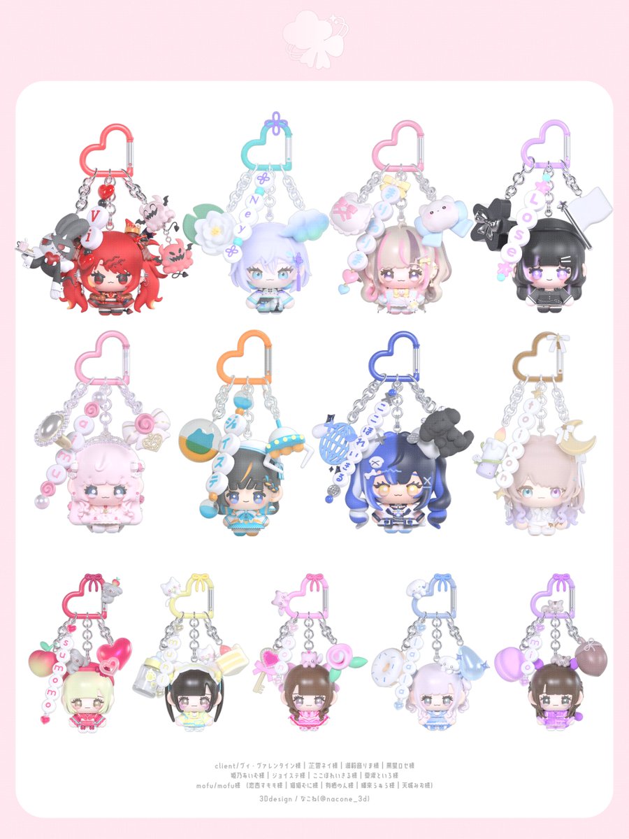 nacone_3d's tweet photo. ちびフィギュアやフィギュア付きキーホルダーのグッズ販売に興味があるVTuberさんいらっしゃいますか💭🩷？

アクリルグッズなどではなくて立体のグッズです！

現在企画中お楽しみに…⁽¯꒳¯⁾🔨💥 https://t.co/8ENSIYqQiO