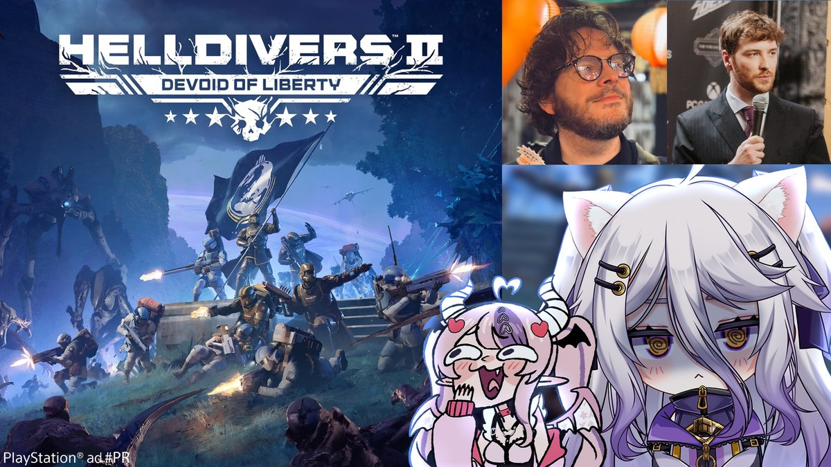 henyathegenius's tweet photo. 【HELLDIVERS2 DAYO!】
Im Doing My Part Dayo!🫡 DIVING IN WITH @CDawg @Ironmouse @premier_two

🫡GAME @helldivers2 
https://t.co/Ft6OZ6Mqc9

🔴STREAM
https://t.co/SxRWDX5fhJ

#ad #helldivers2 https://t.co/JjrE9UkTEz