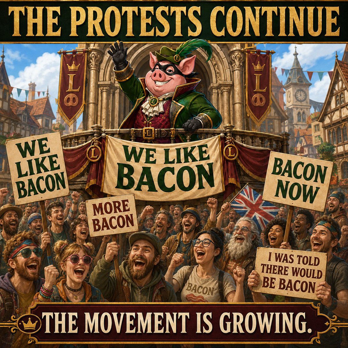 LordBaconRH's tweet photo. They mocked the message.
They couldn’t stop the movement.

WE LIKE BACON. 🥓🐷
The movement is growing. https://t.co/1bSlmgQBjq