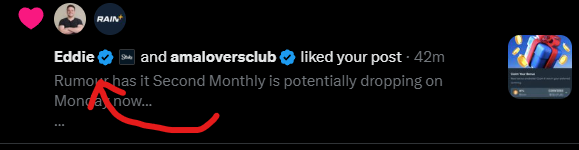 HypeCrewYT's tweet photo. Eddie liked this btw… 

Is that a sign for Monday?👀😂 https://t.co/YVnqhHAQlz