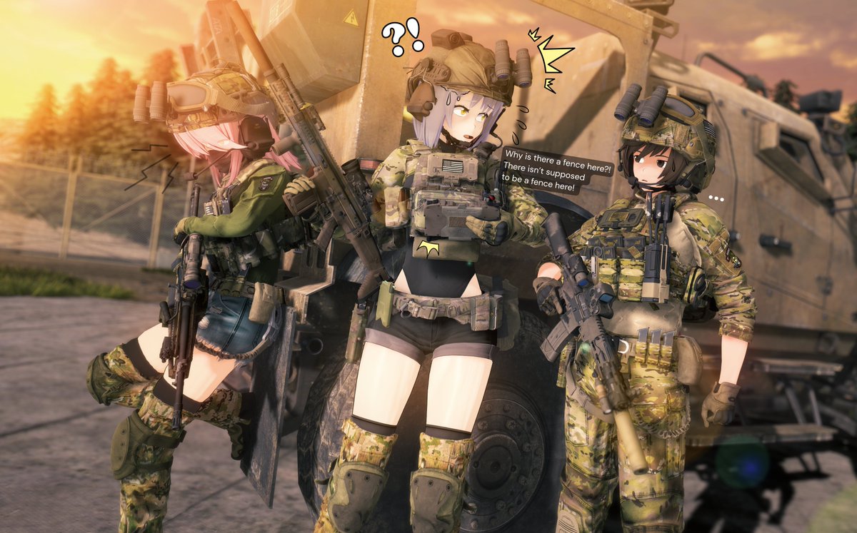 NotDacie's tweet photo. 🤘75th Rangers Lost The Way! 🤘
Ft. Adeve @Liryue199 &amp; Gabi @LucyLucyRyona https://t.co/AzfILOwXKu