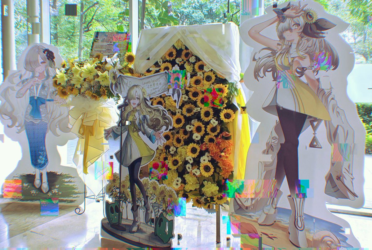 isekaijoucho's tweet photo. 【 ɪɴꜰᴏʀᴍᴀᴛɪᴏɴ 】

⋱『 Anime Festival Asia Indonesia 2026 』⋰
@ Indonesia Convention Exhibition (ICE), BSD City Jakarta

2026.08.15 ( Sat. )
🎧 https://t.co/W1FQQmwPN5

いよいよ本日❕
AFAID 2026 出演させていただきます🎤✦.*

そしてファンの皆さ���から素敵なフラワースタンドやパネルをいただいてしまいました( ᵕ̩̩ㅅᵕ̩̩ )
か..可愛すぎる..💭
精一杯歌わせていただきます❕🔥

後程お会いしましょうっ🌻⋰

#AFAID26 #AnimeFestivalAsia