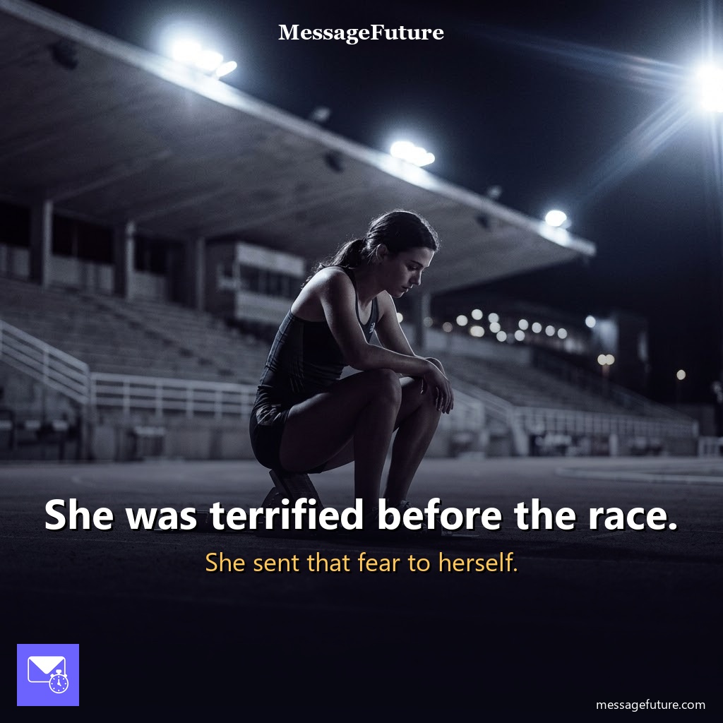 messagefuture_'s tweet photo. She was terrified the night before the race.

She recorded it. Scheduled it for after the finish line.

At the finish line, she heard herself from the night before.

Full story: https://t.co/sC7yzskYTZ

#athlete #messagefuture #futureme #mindset #competition #motivation https://t.co/W9YeiYgDSJ