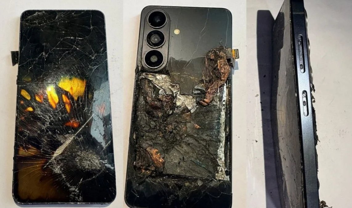 holytechhh's tweet photo. Just one month old Galaxy S26 Series phone blasted on an Indian 🇮🇳 user's pocket‼️

According to the user,

• The phone suddenly become unusually hot
• The smoke started coming in
• Before he could remove it from his pocket, the phone exploded https://t.co/nnjqiyv9vV