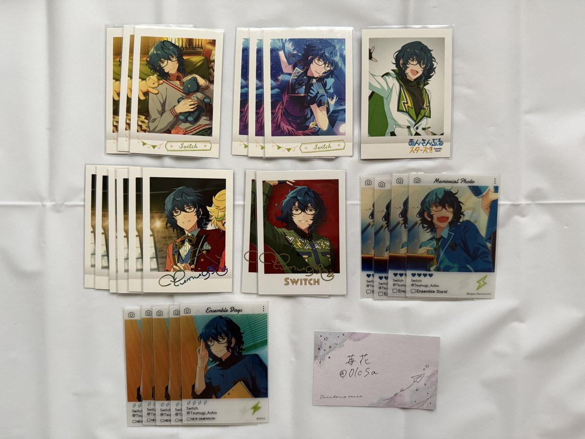 0lcSa's tweet photo. [交換･譲渡]あんさんぶるスターズ！ あんスタ ぱしゃこれ EMOKA エモカ P.A.shots!! ぱしゃっつ

譲￤逆先夏目 青葉つむぎ 春川宙 三毛縞斑

求￤リプ欄の真緒 燐音 or 1枚30円+送料

◎郵送でのお取引のみ
◎譲渡の場合は絵柄毎又は10枚 https://t.co/rei2SXP8jD