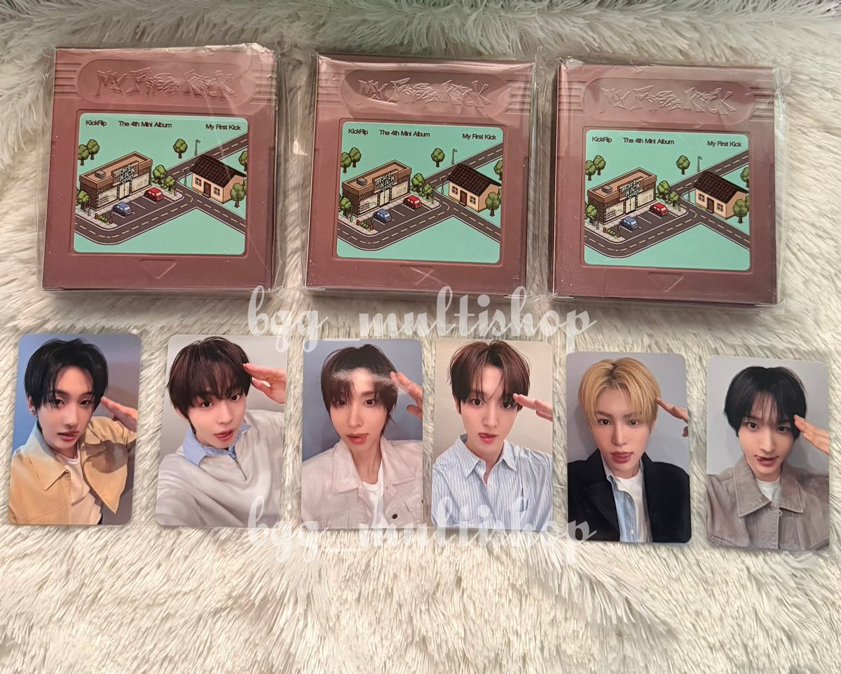 bgg_multishop's tweet photo. พร้อมส่งอัลบั้มรอบไซน์ KickFlip-  My First Kick (POCAALBUM Ver.)

✅ได้การ์ด + อัลบั้ม เซ็ตละ 100 ฿ รวมส่ง📮

สนใจทักมาได้เลยค้าาาา👋🏻💖

#ตลาดนัดkickflip https://t.co/mrJAoJk42o