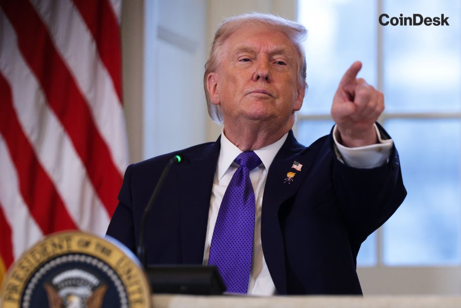 CoinDesk's tweet photo. NEW: President Trump is expected to attend next Wednesday's White House meeting with crypto CEOs including @Coinbase, @Ripple, @Gemini, @RobinhoodApp, @Polymarket and @Kalshi. https://t.co/abDQSfPsCj