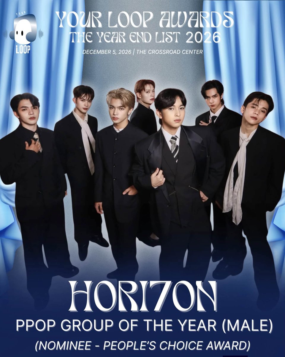 clintonfredsua2's tweet photo. Calling All Anchors to vote. HORI7ON is nominated at the 2026 YourLOOP Awards for the PPOP GROUP OF THE YEAR(Male) category. Please follow the instructions here how to vote. Let's win this.

Link:
https://t.co/57aLTkXe0f

#HORI7ON #호라이즌
@HORI7ONofficial https://t.co/B3ApAASdM6