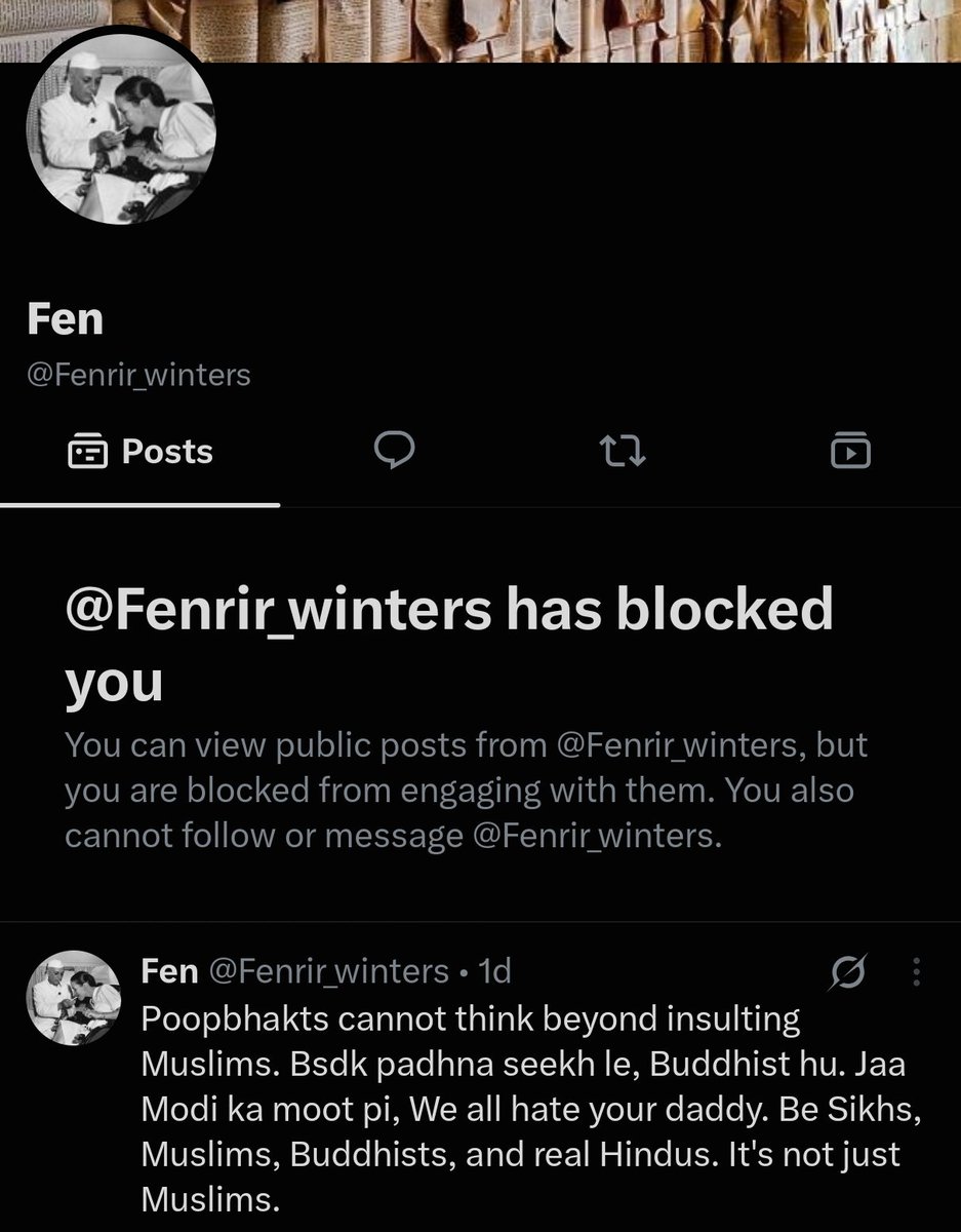 osg_006's tweet photo. @Fenrir_winters @VIKRAMPRATAPSIN Thease shit heads can't even argue on facts just spam shit block and run away https://t.co/6OO2mpA0N0