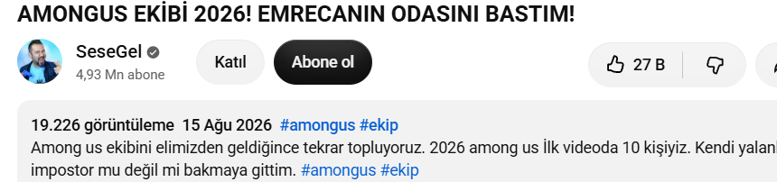EminBaba6116's tweet photo. sesegel among us atmış iyi güzel de bu nasıl oluyor 27 k beğeni 19 k görüntülenme crushta bile yoktu böyle bir şey https://t.co/QCDagGEuve