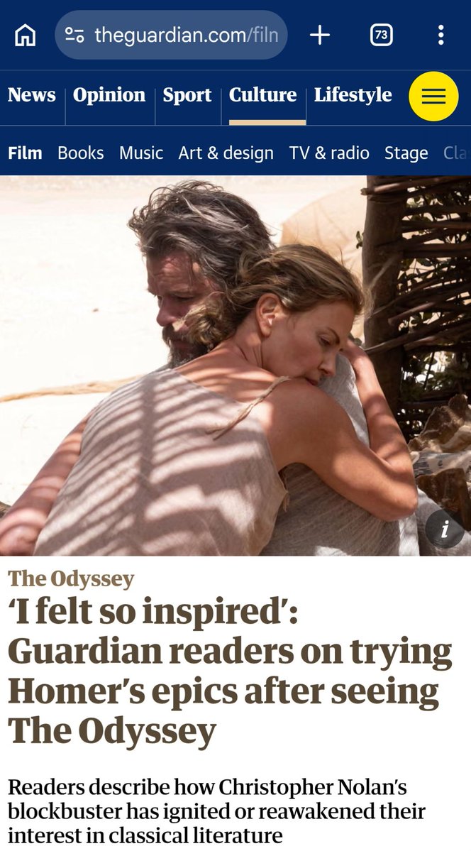breakingwaters's tweet photo. It's happening at 🌊BREAKINGWATERS too @guardiannews !

⛵ ⚔️ We're reading Emily Martins translation of The Odyssey and it's so much fun. 

📖 If you've seen the movie or read the book, join myself and Dr. Martine Cuypers, Professor in Greek literature at @tcddublin https://t.co/9ZdYpOzSUA