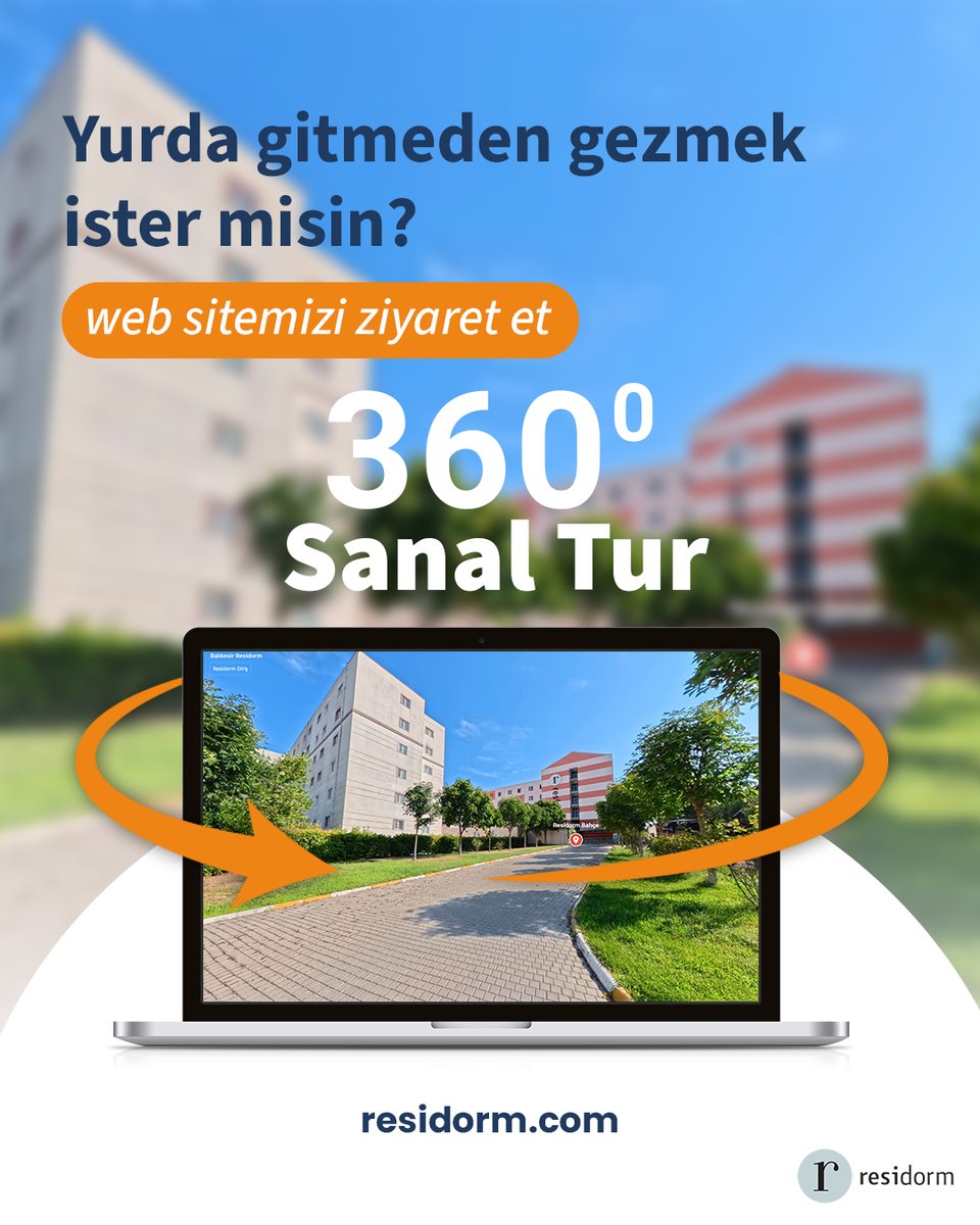 ResidormTR's tweet photo. Yurda gelmeden önce Residorm’u keşfetmeye ne dersin? 360° Sanal Tur ile Residorm’u bulunduğun yerden gezebilir, odalarımızı ve yaşam alanlarımızı daha yakından inceleyebilirsin. https://t.co/bdSlQnvZAy 
 #öğrenci #öğrenciyurtları #yurt https://t.co/bBe9xAC3hr