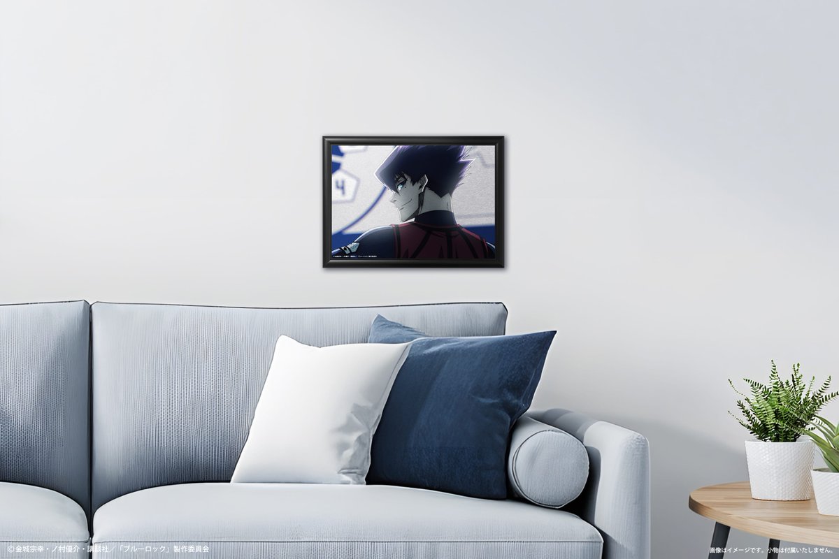 ART_MERCH_JAPAN's tweet photo. 【NEWS】
TVアニメ『ブルーロック』
烏 旅人の誕生日を記念して、バースデーアートが登場。

見るたび、あのシーンが蘇る。
ハイクオリティなメタルキャンバスです。

只今より受注開始！⚽

最終受注期間：2026年8月31日 23:59まで

▼詳細はこちら
https://t.co/WcVoluNR73

⚠️完売後の再販はございません⚠️

#ブルー���ック #エゴい #烏旅人 #メタルキャンバス